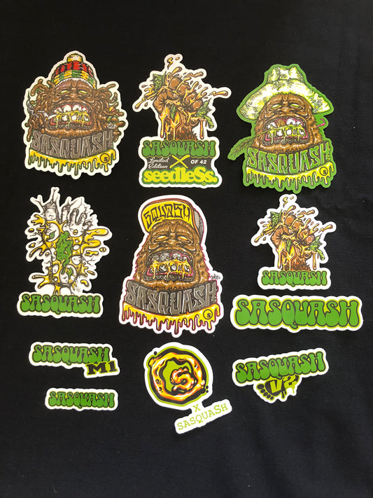Sasquash Sticker Pack